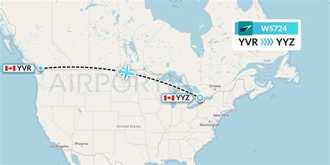 WS724 Flight Status WestJet: Vancouver to Toronto (WJA724).